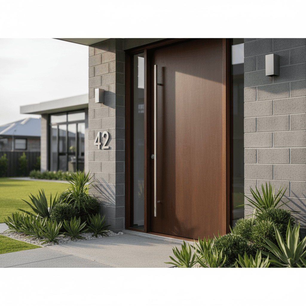 Beautiful residential home exterior ready for sale listing